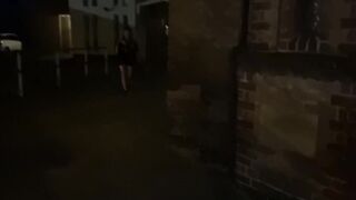 Flashing and pissing at a church in public on a main road