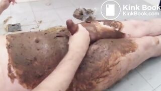 scat in bathroom, nasty smell!!! part 2 cum!!!