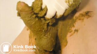 totally smeared shit dick