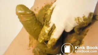 totally smeared shit dick