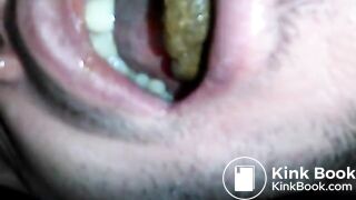 Swallowing turds outside 1