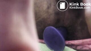 Dildo fun in pink panties!