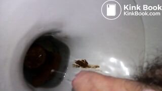 Long turd Between the legs :)
