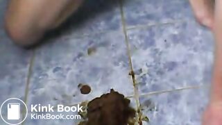 shitting and licking