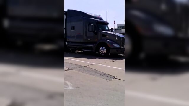 Trucker caught pissing and shitting