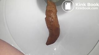 Dicke Wurst ins Klo gedrückt ;)