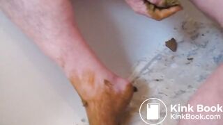 wank with shit and cum