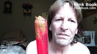 Eating Shit off Dildo