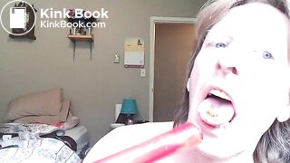 Eating Shit off Dildo