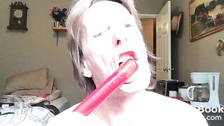 Eating Shit off Dildo