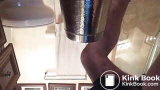 Limey shits on metal basket