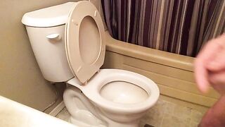 Face in Toilet with Shit