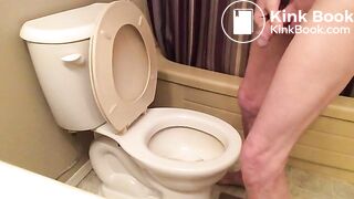 Face in Toilet with Shit