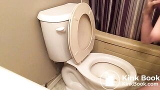 Face in Toilet with Shit