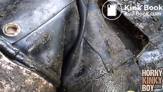 Sleazy Cow Slurry Play in Waders