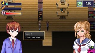 Femdom University Zero E23 - I am tied in the library to serve as a cushion for hot girls