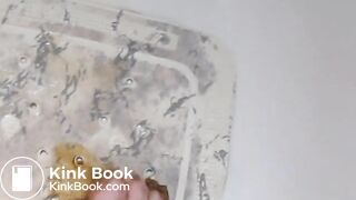 feet playing with shit