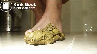 Me stepping on my shit with feet