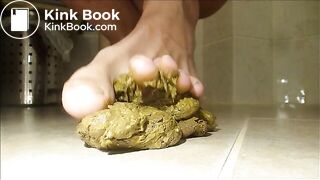 Me stepping on my shit with feet