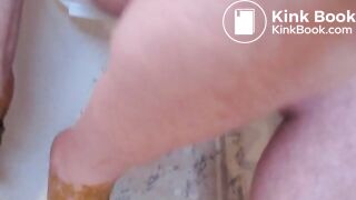 poop and piss on foot