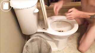 Wash Face in Toilet Shit