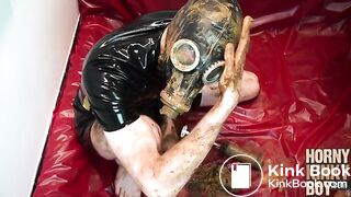 Dirty Rubber Piss and Scat Slut