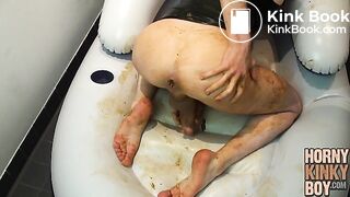 Brown Dildo Shit Fucking and Scat Feet Fun