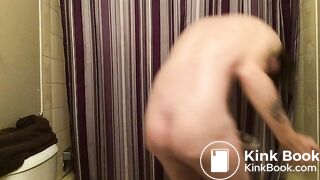 Licking shit off plate