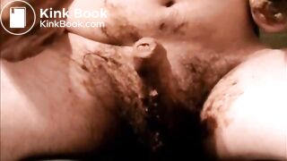 Shit loving with dildo and cum - Complete scat play