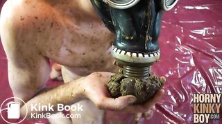 European Shit Pig Makes His Slim Body Brown and Kinky