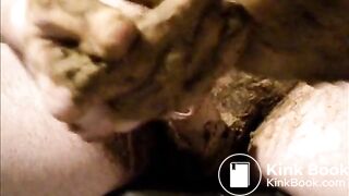 Scat session, soft and creamy - Big shit and smear