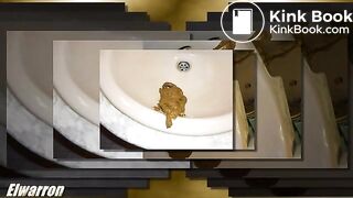 Cagando en el lavabo