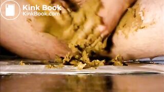 Scat session, soft and creamy - Big soft shit, smear and cum