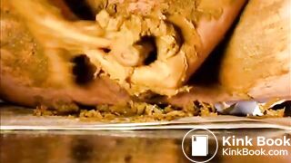 Scat session, soft and creamy - Big soft shit, smear and cum