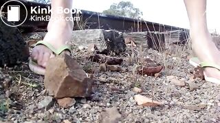 railway tracks poop