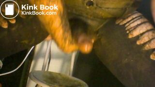 smeared in shit while dressed like a pro