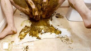 Huge messy diaper smear