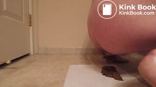 Formed thick ropes of shit pile of soft to medium firmness