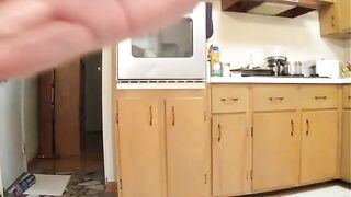 HUGE standing shit, asshole inspection and wiping