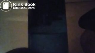 Pooping In Blue Container