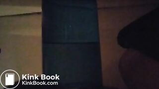 Pooping In Blue Container