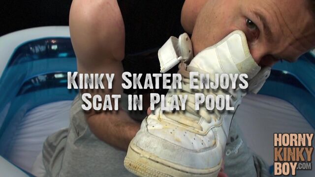 Kinky Skater Enjoys Scat in Play Pool