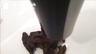 p1 Scat fucking big poop shit covered cock