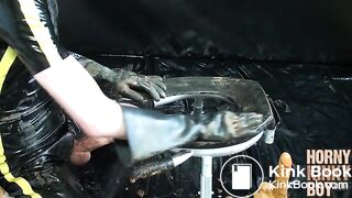 Erotic Foot and Scat Play with Rim Chair