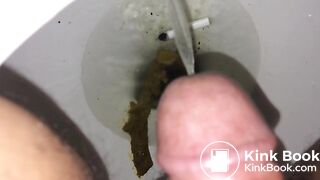 Pooping in the toilet