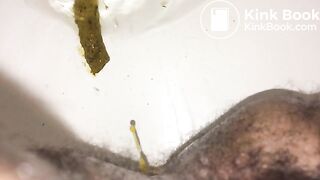 Pooping in the toilet