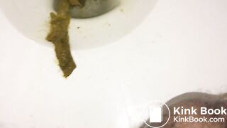 Pooping in the toilet