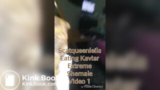 Scatqueenleila eating big pille