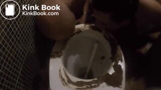 housbands at the toilet