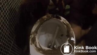 housbands at the toilet